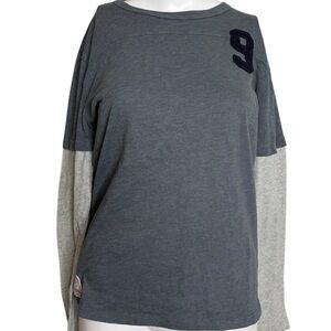 Crewcuts Like Lighting Casual Gray Top Size 14